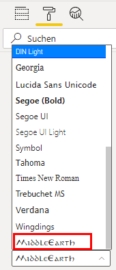 Benutzerdefinierte Schriftart ist nun in Power BI verfügbar