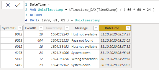 Convert Unix Timestamp To Date Or Datetime Format In Power Bi - What The  Fact.Bi