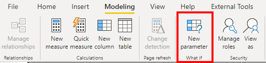 Creating a what-if parameter