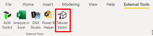 Launch Tabular Editor from Power BI