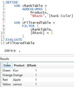 Save the filtered table as a variable